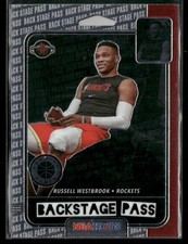 2019-20 Hoops Premium Stock Russell Westbrook Backstage Pass #5 Houston Rockets