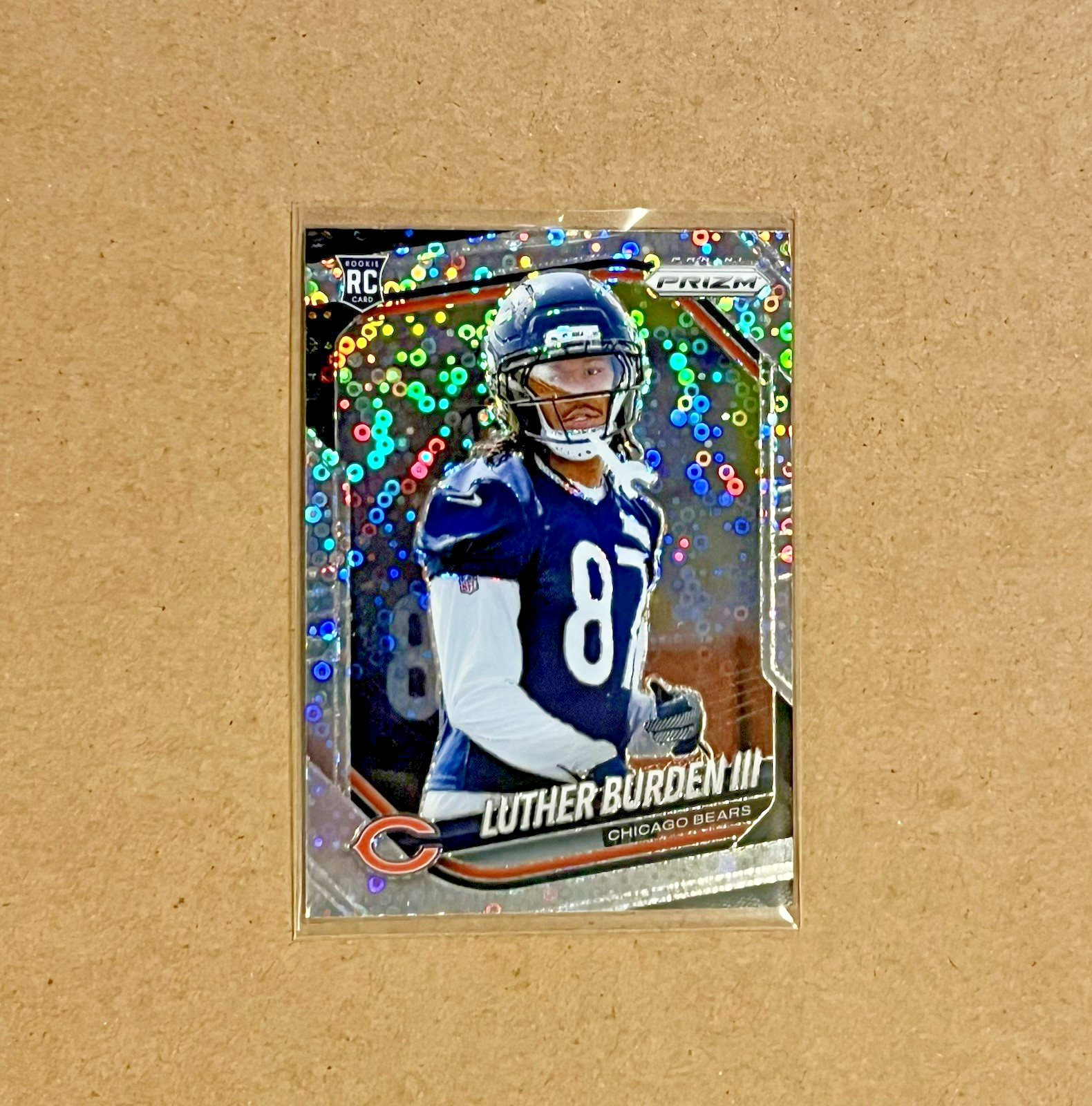 2025 Panini Prizm Luther Burden III Rookie No Huddle Silver Disco #331 RC Bears