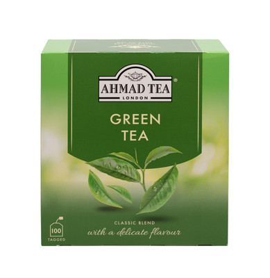 Pure Green Tea 100 Tagged Teabags 100 Count Quality Chinese Green Tea