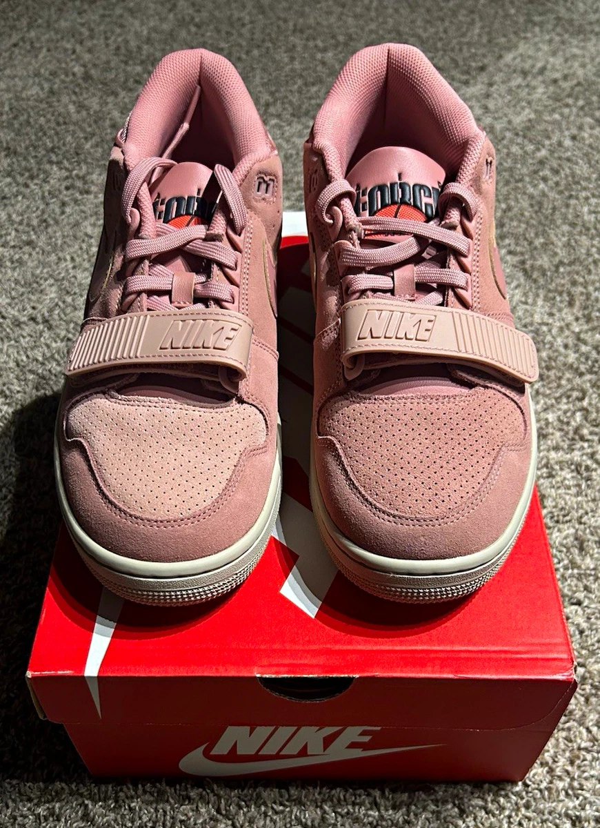 Nike Air Alpha Force 88 Red Stardust/Sanddrift Low Top Suede Strap