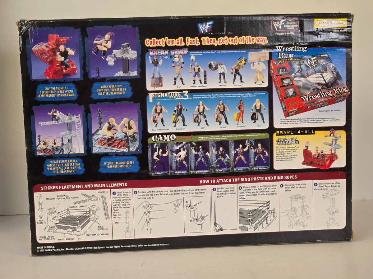 WWF Brawl 4 All Lethal Ladder Match Playset Jakks Pacific