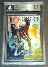 2012 WILT CHAMBERLAIN PANINI CRUSADE BLACK PRIZM REFRACTOR SERIAL #1/1 BGS 9.5 