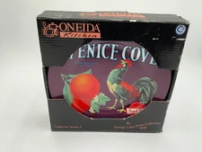 NEW IN BOX Set Of 4 ONEIDA VINTAGE LABEL PLATE COLLECTION Series I 8"