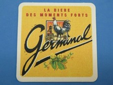 Beer Coaster: Brasserie des Sources Germinal Biere; Saint-Amand-les-Eaux, France