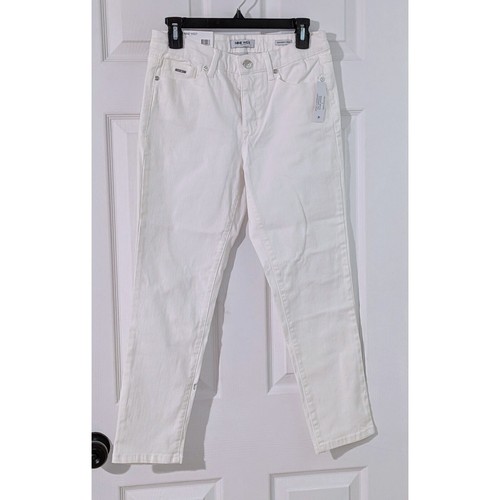 Nine West Gramercy kurze Jeans hellweiß Slim Fit weicher Twill Größe 4 neu mit Etikett - Bild 2 von 9