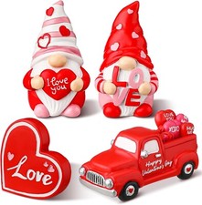 Karenhi 4 Pcs Valentine's Day Gnomes Decorations for Home