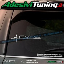 Adesivo Evo Punto Fiat Sport Elettrocardiogramma battito cuore - Sticker Decal