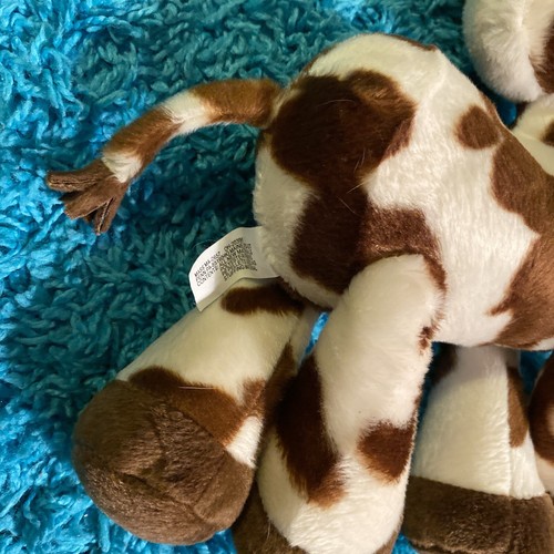 NEW Carlton Cards Plush Brown Cow VINTAGE Stuffed Animal Soft 12" Bean Hoofs NWT - Picture 12 of 16
