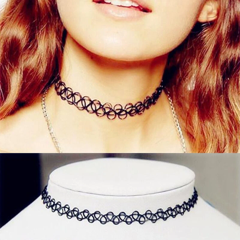 Chokers Stretch Tattoo Choker Necklace Gothic Punk Grunge Henna Elastic For  Fashion Women Drop Delivery Jewelry Necklaces P Otk6I From Lulu_baby, $1.66