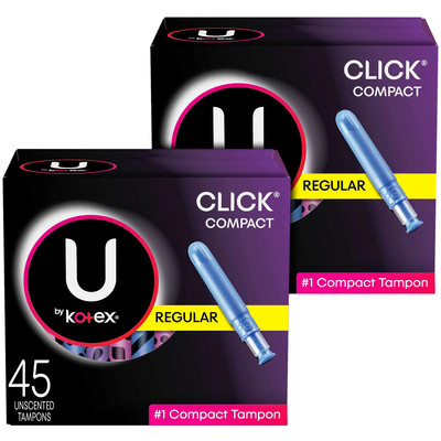 U By Kotex Click Compact Tampons Regular Absorbency 90 Ct Ebay U By Kotex Click Compact Tampons Regular Absorbency 90 Ct Ebay