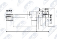NPZ-MS-007 Nty Gelenksatz, Antriebswelle FüR Hyundai,Mitsubishi