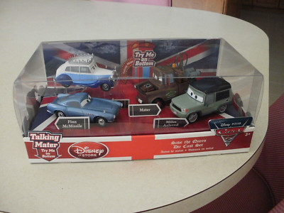 DISNEY PIXAR CARS 2 SAVE THE QUEEN 4 PIECE SET