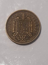 SPAIN 1966 Una Peseta - 1 Peseta Coin 