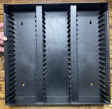 Alpha - 60 Cassette Tape Wall Mount Storage Case Holder Black Made In U.S.A.