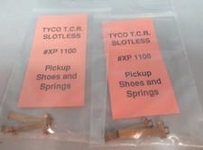  XP1100 "2" PAIR NEW OLD STOCK ORIG TYCO TCR SLOTLESS PICKUP SHOES AND SPRINGS