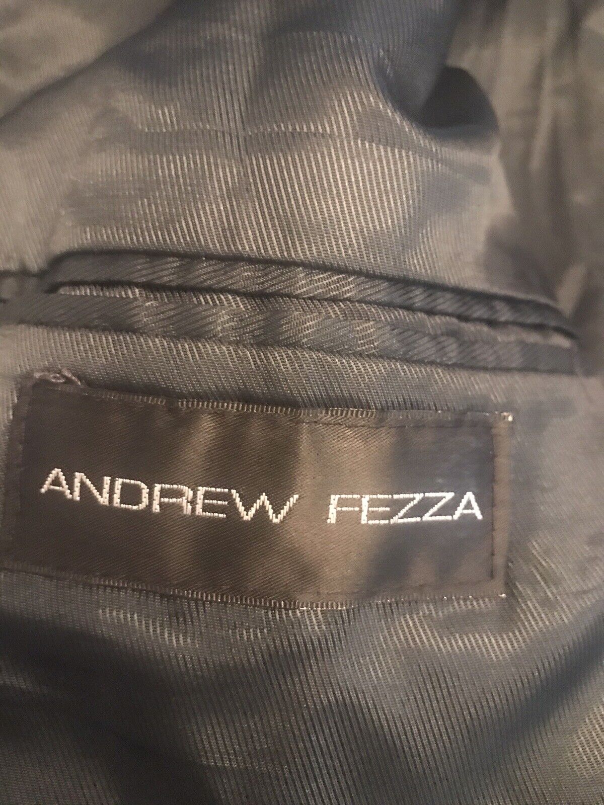Andrew Fezza Men's Blazer  Size 42R 100% Silk 3-B… - image 8