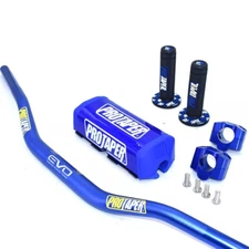 ProTaper Evo Motorcycle Handlebar Fat Bar DIRT BIKE ATV Quad 1 1/8'' GRIPS Pads