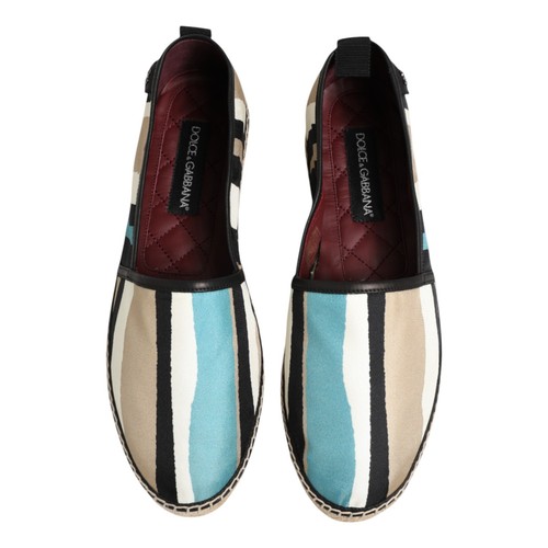 DOLCE & GABBANA Shoes Multicolor Stripes Canvas Flat Espadrille EU41 /US8 640usd - Picture 3 of 9