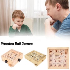 Wooden Maze Game Labyrinth Board Track Ball P...