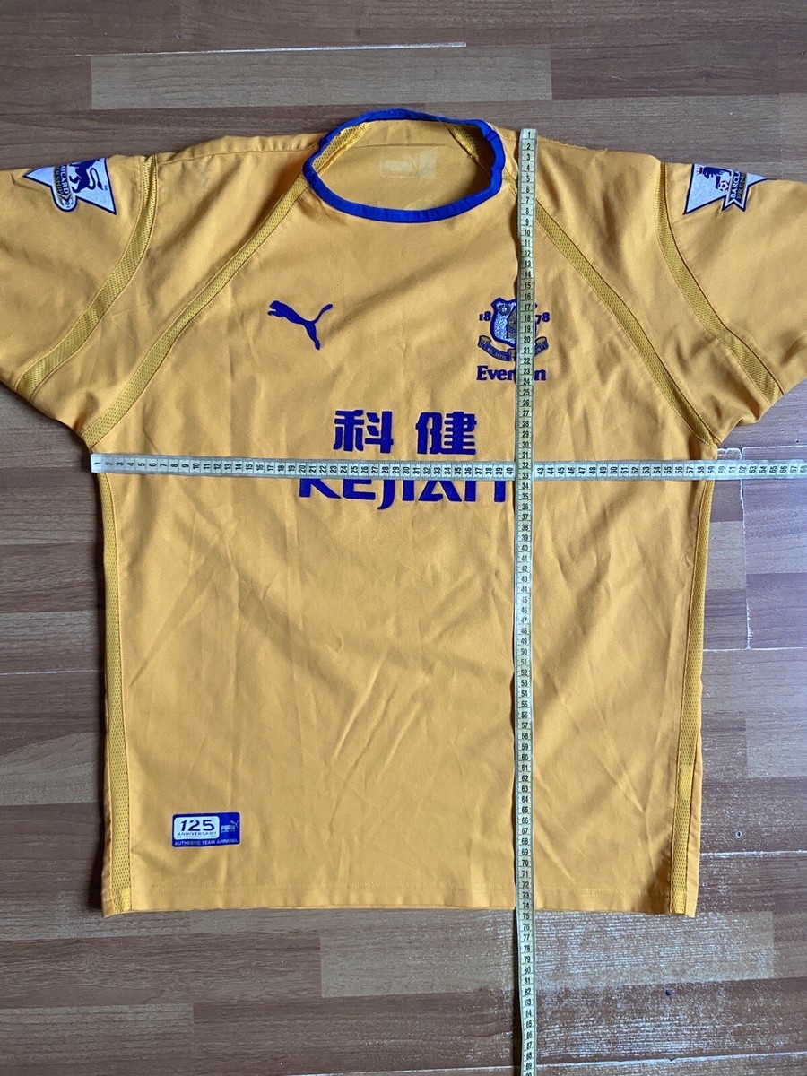 EVERTON 2003 2004 AWAY FOOTBALL SHIRT SOCCER JERSEY PUMA #18