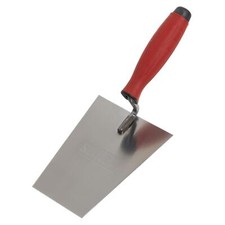 Sealey Bucket Trowel Stainless Masonry 180mm Rubber Handle UK