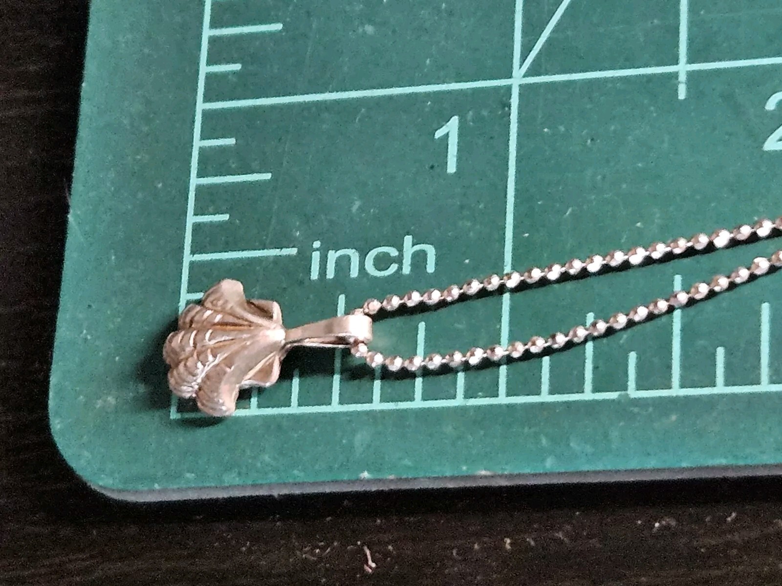 Vintage Sterling Silver Seashell Tiny Pendant Nec… - image 12