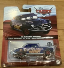 DISNEY PIXAR CARS DIRT TRACK FABULOUS HUDSON HORNET Die-Cast Metal NEW
