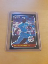 1987 Donruss #367 WILLIE UPSHAW Toronto Blue Jays Baseball Card, 1st Base (MINT)
