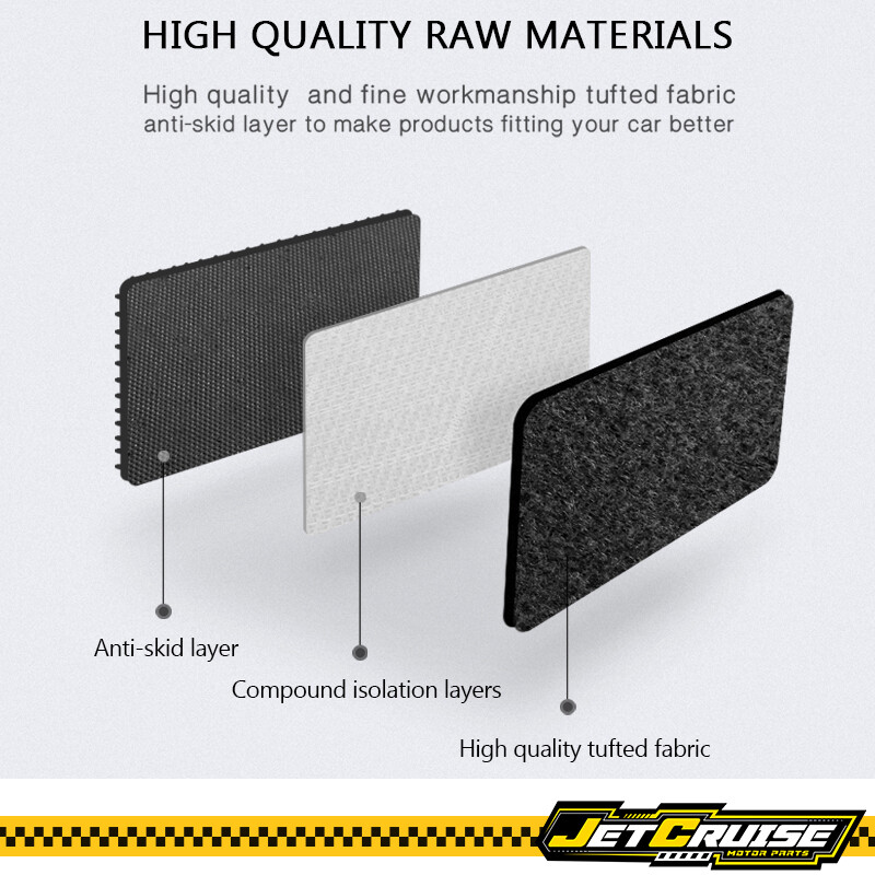 Fits 04-12 Mazda RX8 Car Nylon Floor Mats Front & Rear Black