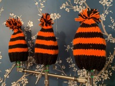 Nanny Pat Hat knitted bite alarm covers x 3 - Fox Rx+ Delkim Txi D Nash R3 R4