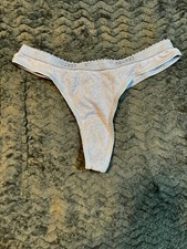 NWOT 100 COTTON VICTORIAS SECRET SIGNATURE WAISTBAND LOW RISE THONG S