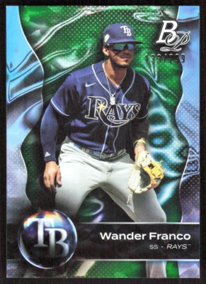 2023 1136D Bowman Platinum Wander Franco 133/299 Tampa Bay Rays #20