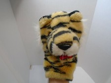 Vintage1986 Dakin Soft Plush Tiger Hand Puppet Moveable Mouth Stuffed