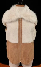 GORGEOUS Carlisle PER SE 100% Genuine Lamb SHEARLING VEST Woman Size 10