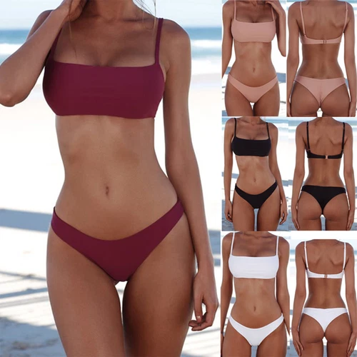 Sexy brasilianisches Damen-Bikini-Set Bademode Badeanzug Sommer Badeanzug Beachwear - Bild 10 von 135