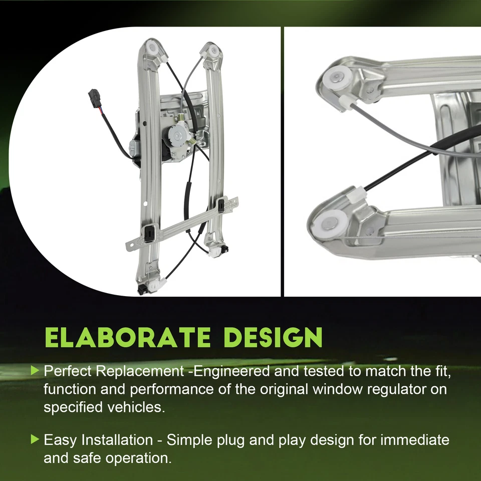 Regulador de ventana eléctrica delantero izquierdo con motor para Mitsubishi 10-11 Endeavor 2004-08 Foto 4 de 4