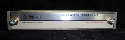 HP 8494H Programmable Step Attenuator, DC to 18 GHz, 0 to 11 dB, 1 dB steps
