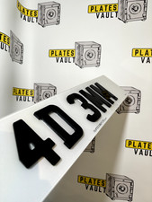 100% ROAD/SHOW  Premium Number Plates - 4D(3MM)