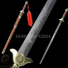 Stainless steel Chinese Kungfu Tai Chi Sword Soft blade rosewood scabbard