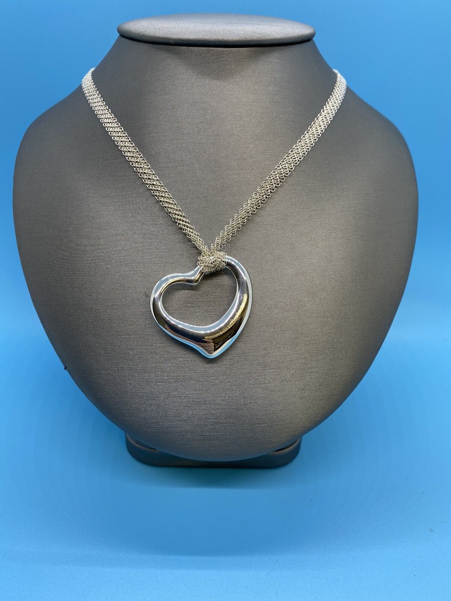 Tiffany & Co Elsa Peretti Large Heart Necklace | eBay