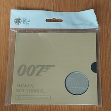 Royal Mint BU 2020 James Bond 007 Shaken, Not Stirred £5 Coin