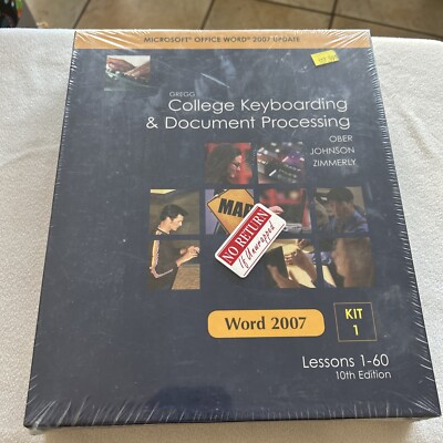 College Keyboarding and Document Processing Microsoft Officer Word 2007 Update