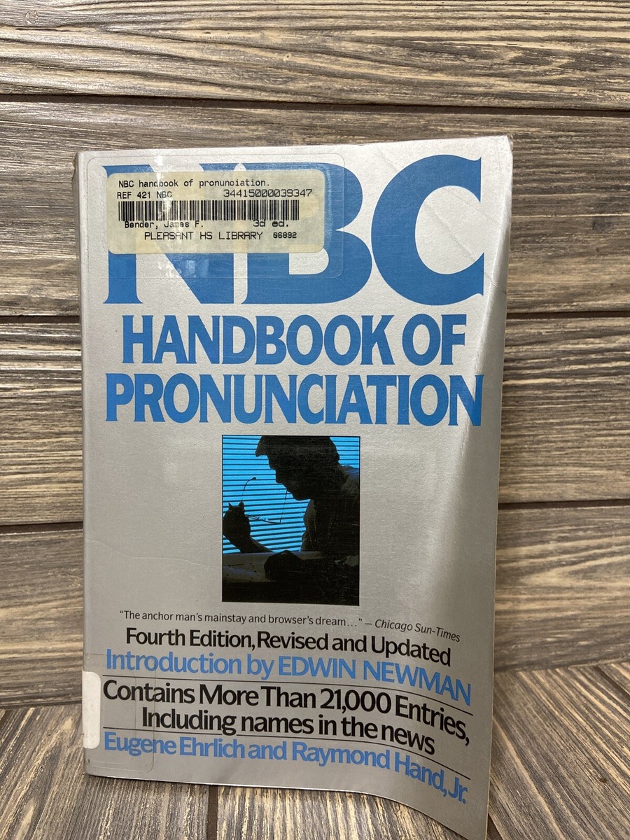 NBC Handbook Of Pronunciation Eugene Ehrlich Raymond Hans Jr 1984 Paperback  Book | eBay