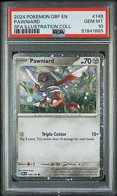 PSA 10 - 2024 POKEMON OBF EN-OBSIDIAN FLAMES 148 PAWNIARD PSA 10 - 2024 POKEMON OBF EN-OBSIDIAN FLAMES 148 PAWNIARD
