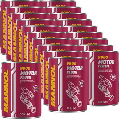 20x 300 mL MANNOL MOTOR FLUSH REINIGER MOTORSPÜLUNG MOTORREINIGER ÖLSCHLAMM