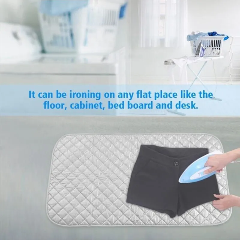 Ironing Mat Mini Ironing Board Pad Dryer Top Protector Mat Portable Ironing  Pad Mat Foldable Heat Resistant Iron Pad for Table