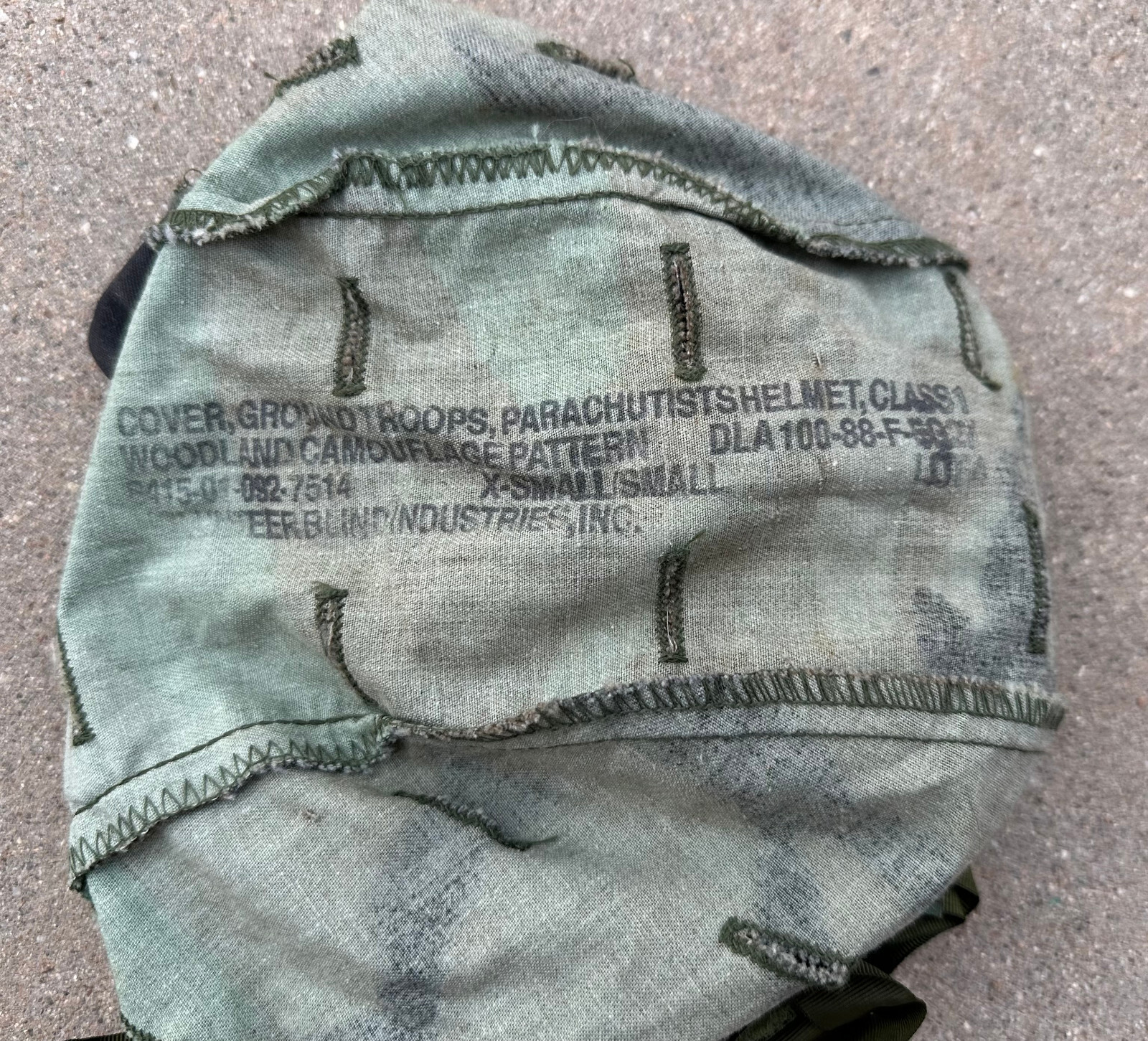 Parachutist PASGT Combat Helmet With Nape Pad And Straps eBay