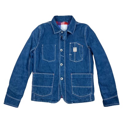 DIESEL H-L-A-P WJ Denimjacke blau sanforisiert gefüttert Jungen mittel 30 Zoll Brustumfang