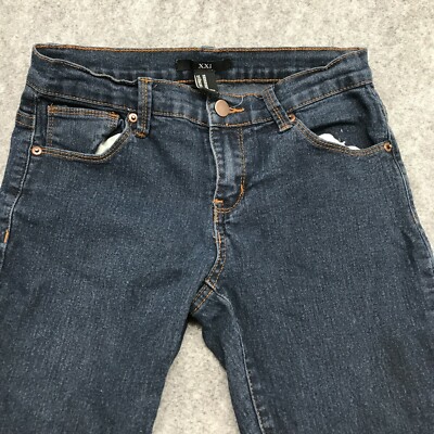 XXI Jeans Womens Size 26 Lightweight Stretchy Denim Skinny Fit Dark Wash Blue