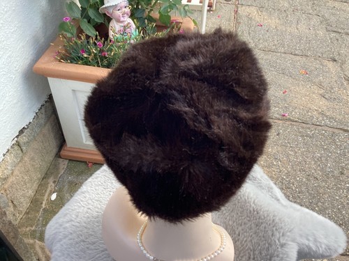 vintage 1960s hat fake fur Gorgeous Style - Picture 11 of 21